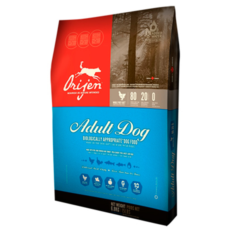 Orijen (Ориджен) Adult Dog. Сухой беззерновой корм для взрослых собак всех пород, 0,340 кг